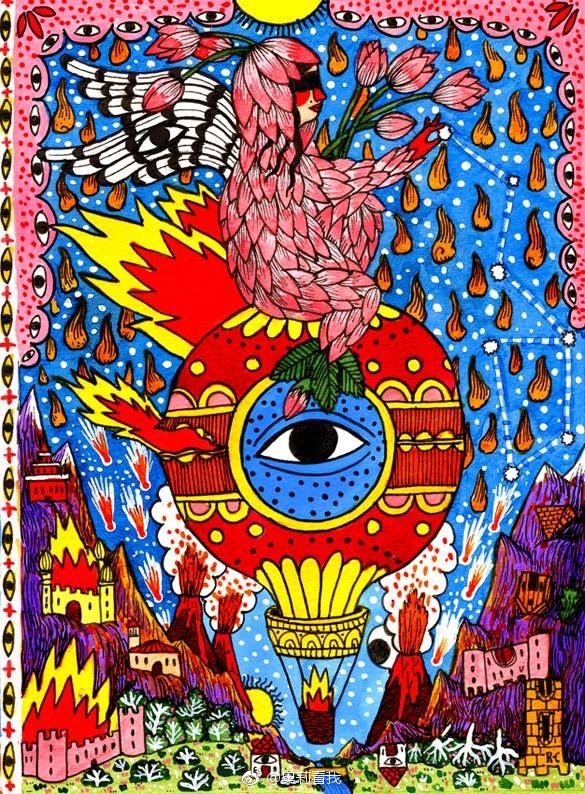 西班牙画师ricardocavolo的个性插画