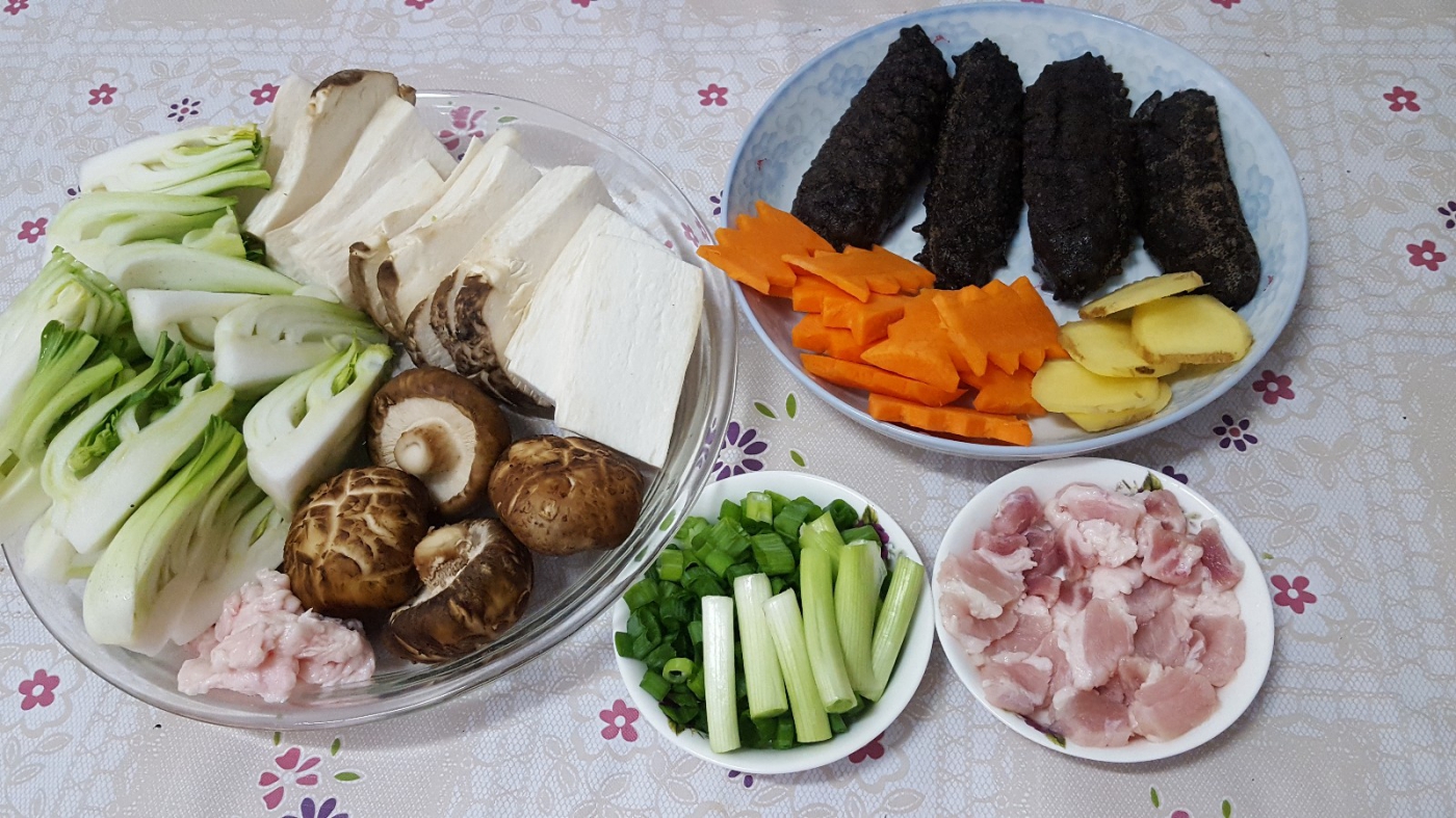 海参红烧王子菇