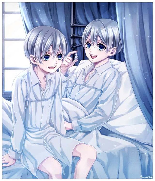 黑执事里的夏尔那么萌那么可爱,双生子的设定实在是太虐了