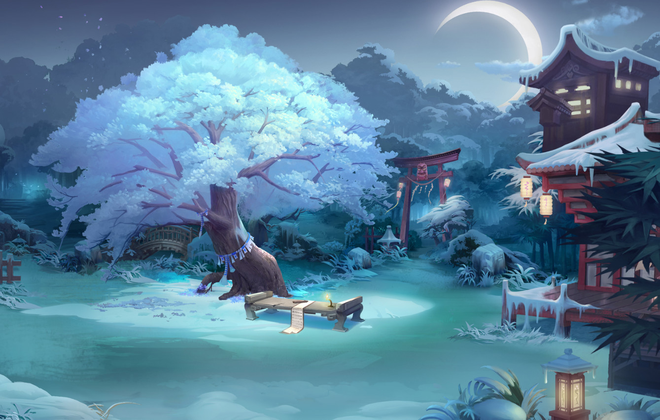 正文  ②天气特效:打开了定位的阴阳师,庭院皮肤会有天气特效,场景