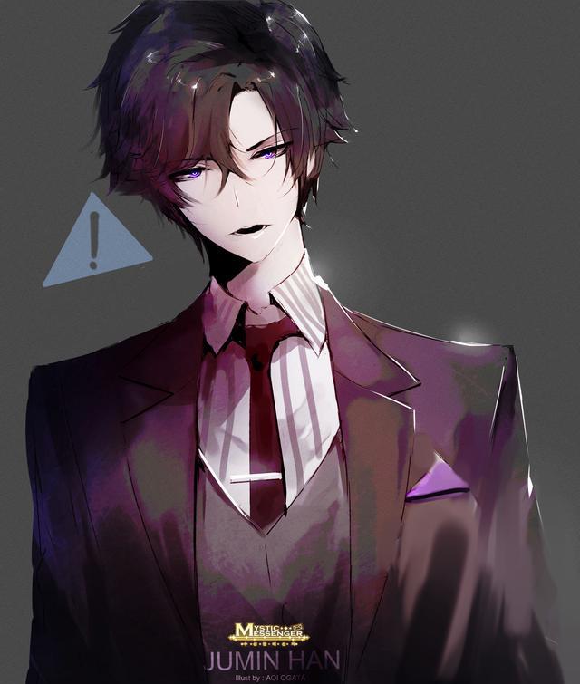 插画师 aoi ogata 暗黑系之男生系列