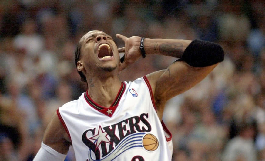 艾弗森生涯巅峰一战!ok组合59分成陪衬,终结11连胜入史册