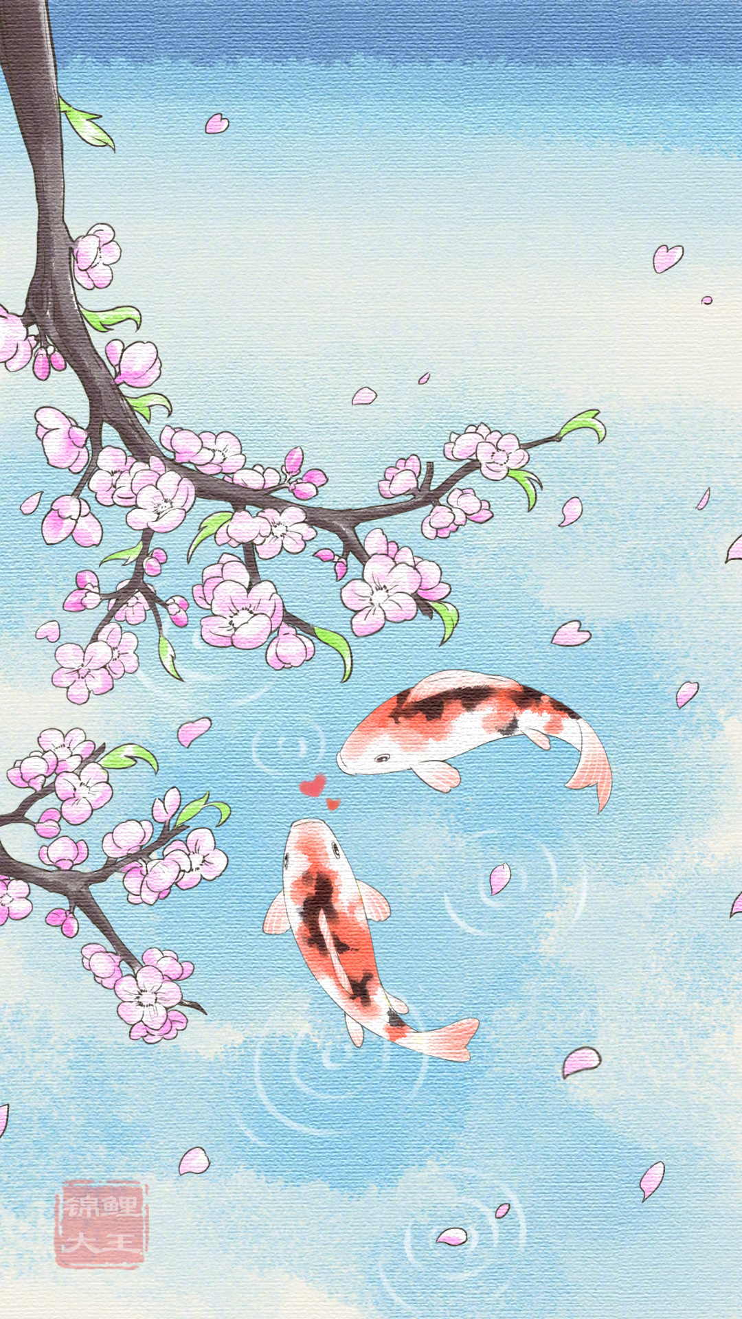 壁纸系列 姻缘池桃花锦鲤壁纸 财经头条 壁纸系列 姻缘池桃花锦鲤壁纸 财经头条