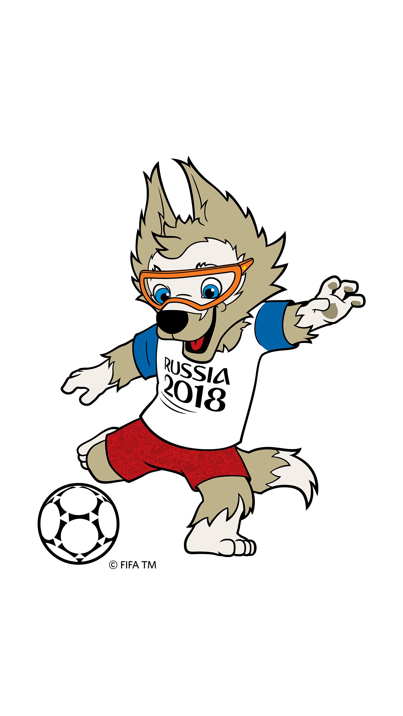 世界杯吉祥物手机壁纸