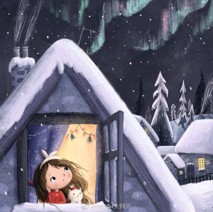 插画师illustratelucy治愈系儿童插画