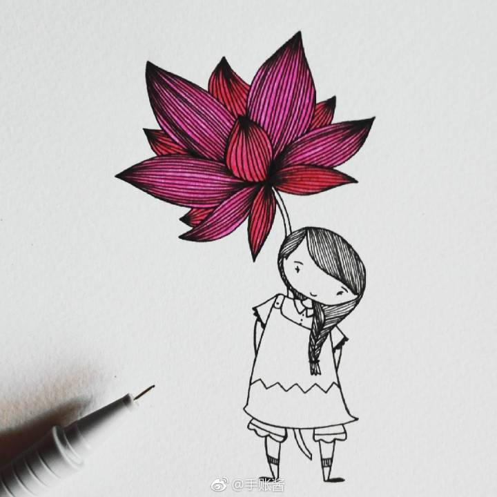 可爱风手绘小插画一组~(by:drawing.fish)