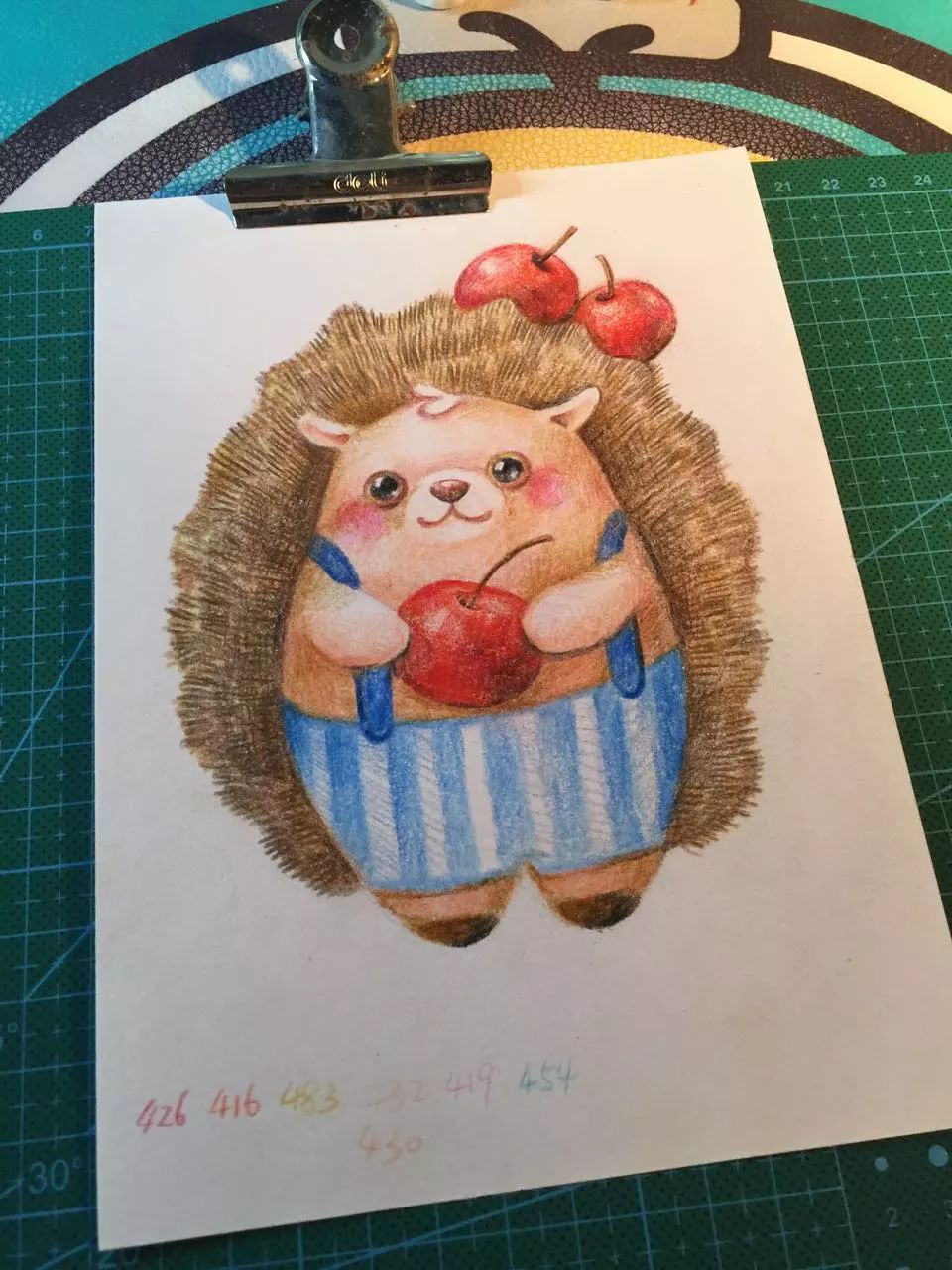 一步步学会画刺猬彩铅画教程请接收