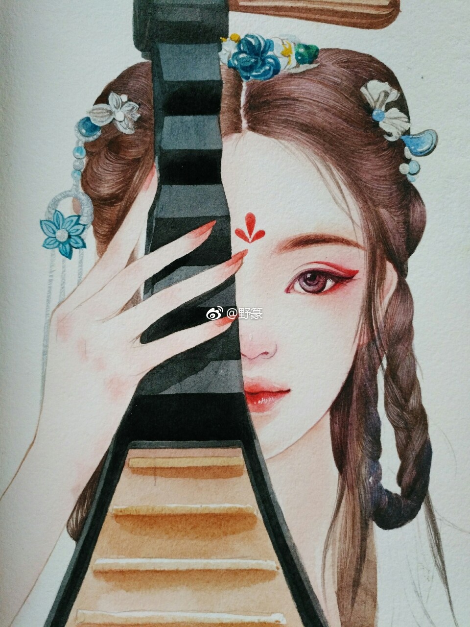 半遮面小娃琵琶