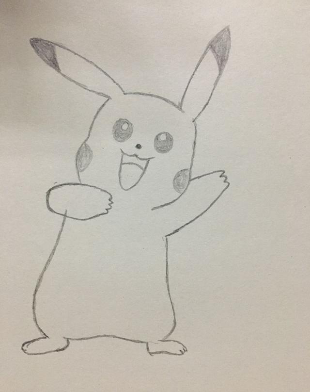 简笔画皮卡丘的画法