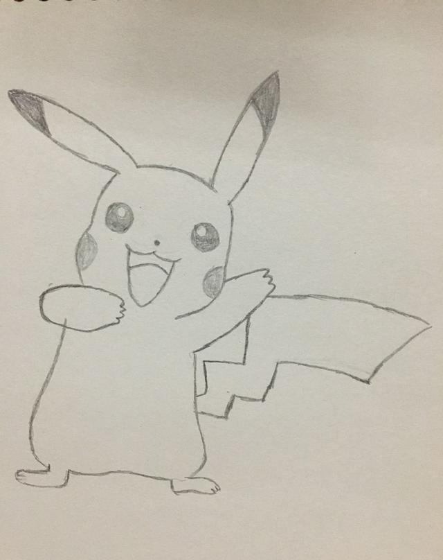 简笔画皮卡丘的画法