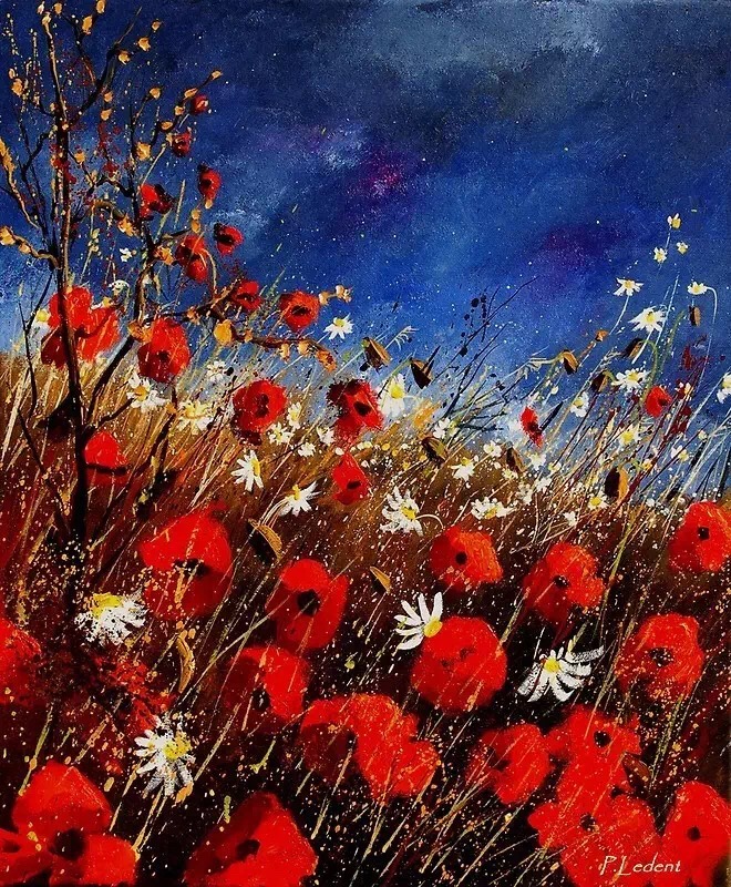 主观色彩晚安绘画viapolledent