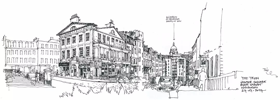 卢森堡城市风景速写欣赏