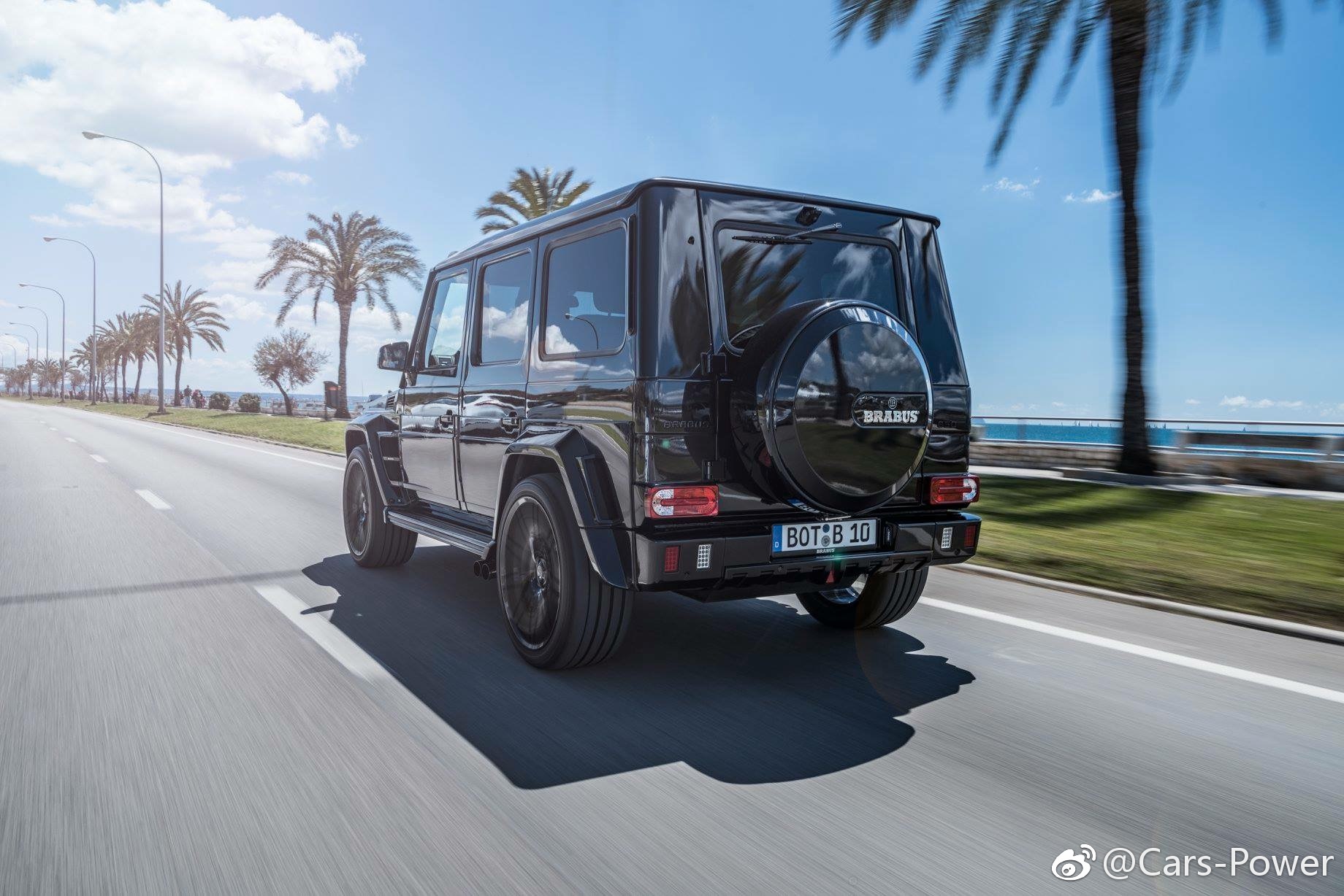 巴博斯g850 奔驰g级 g63 amg,全黑色帅炸.