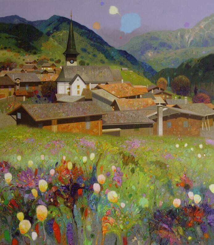 油画-风景中的建筑… | 西班牙艺术家pedro.roldan.molina