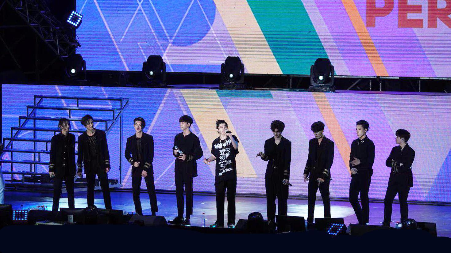 ninepercent杭州粉丝见面会,队长蔡徐坤带头齐唱巴比龙!