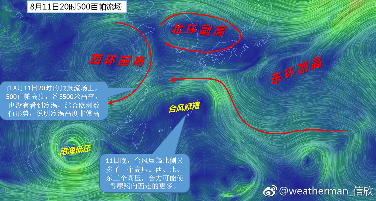 又多了个冷涡 台风摩羯11-12日路径变数加大