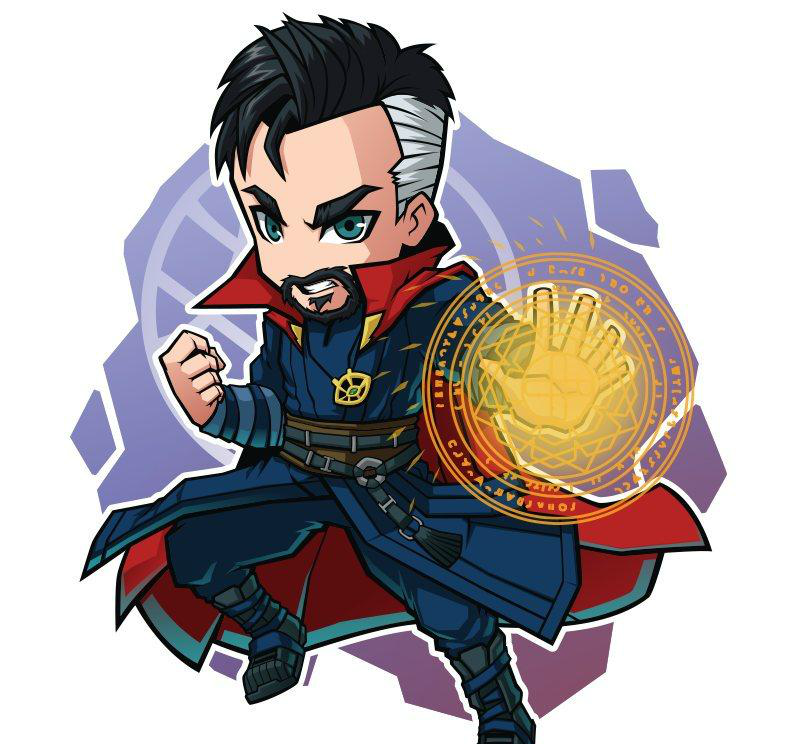 9个向右看齐的q版漫威英雄奇异博士绯红女巫反应慢