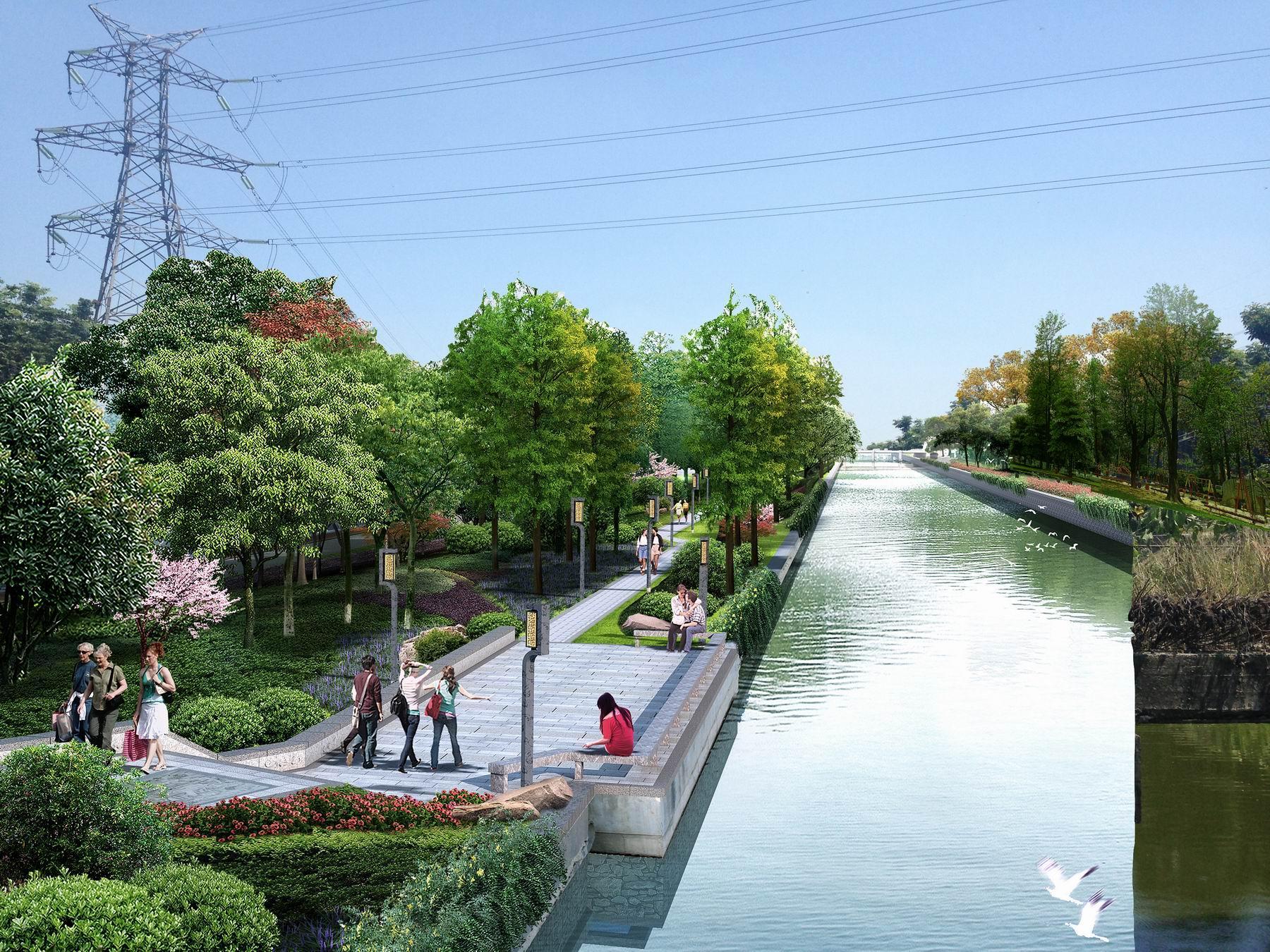 三号大堤护塘河河道整治工程完成通水