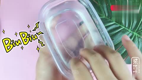 简单不粘手假水教程手工无硼砂晶莹透明假水泥