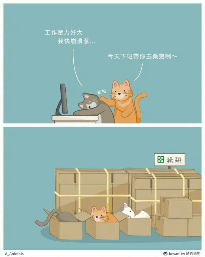 网友画的一组超可爱的动物们的图 Cr 紐約狗狗