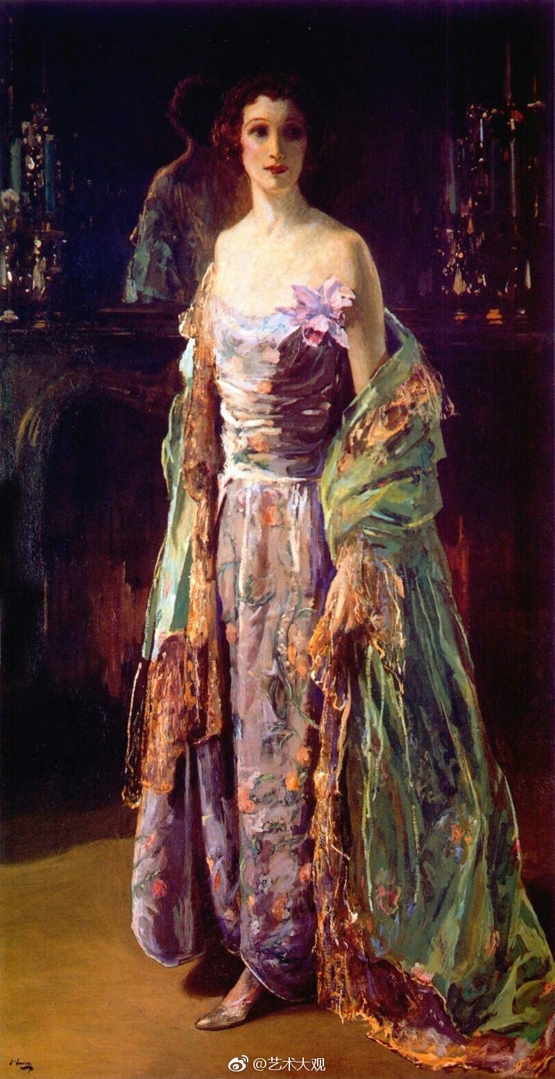 爱尔兰画家约翰拉威利女性肖像油画选集