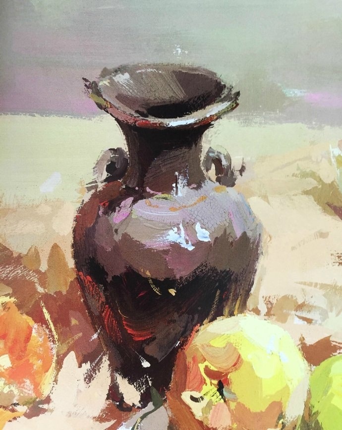 水粉深色罐子要点