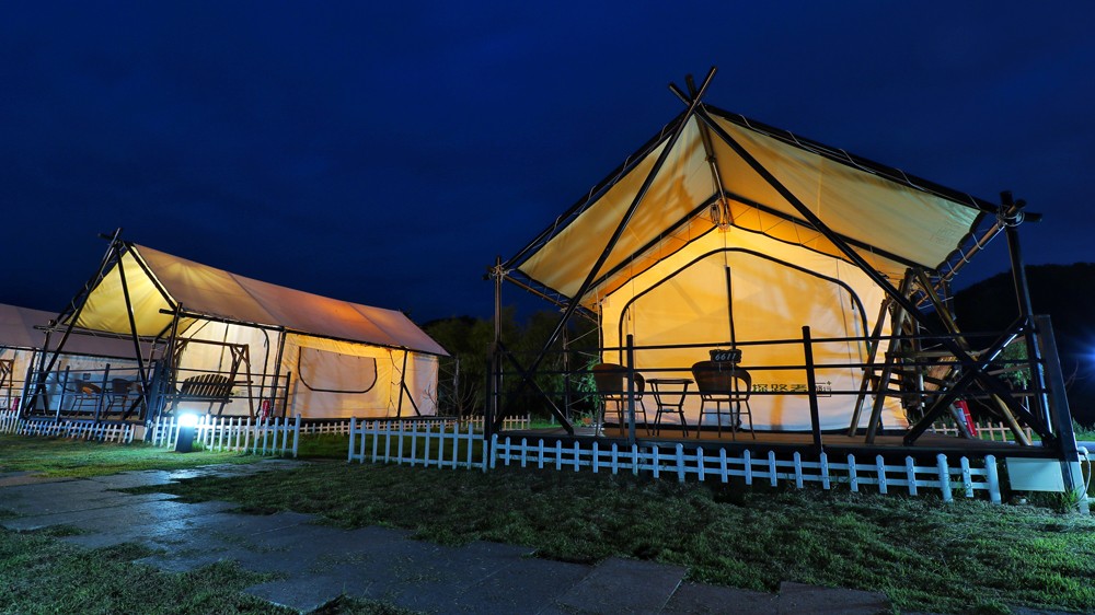 帐篷酒店全新的入住体验水秀山青住在海边