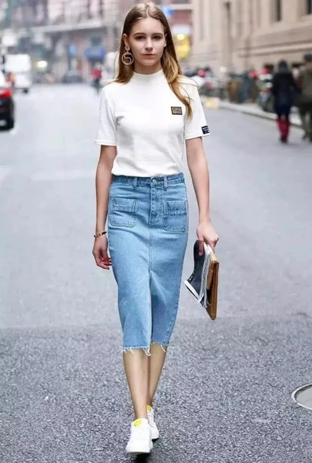 明星夏季小白鞋搭配合辑穿上比高跟鞋和凉鞋还要美