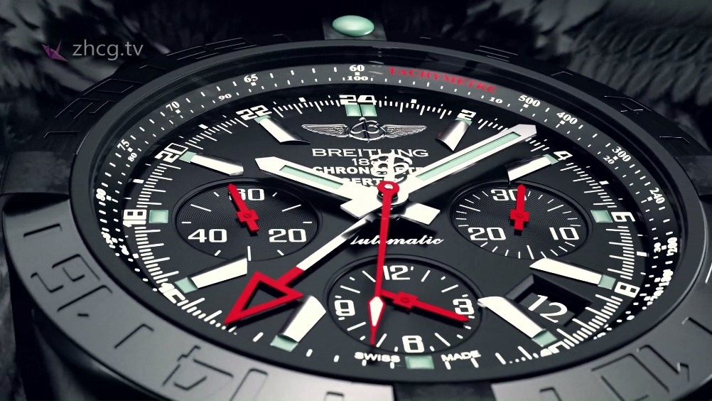 国际名表 百年灵 breitling 最新黑色炫酷宣传视频