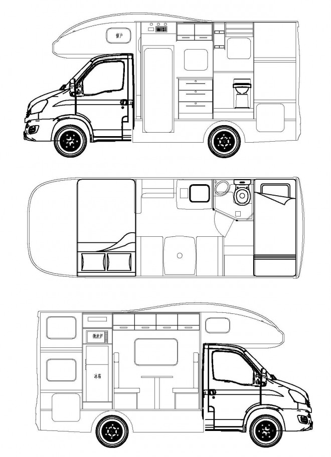 赛德房车国产依维柯c型房车 50.8万
