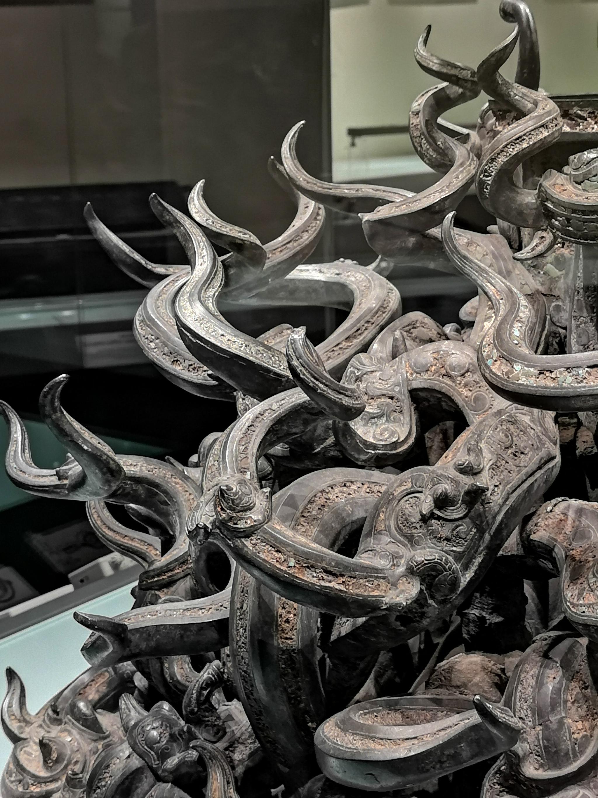 湖北省博物馆藏曾侯乙墓出土青铜鼓座|曾侯乙墓|湖北省博物馆|青铜器