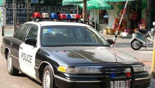美国警车现身中国 路人以为是来“执法” 交警看后先罚2000 新浪汽车 
