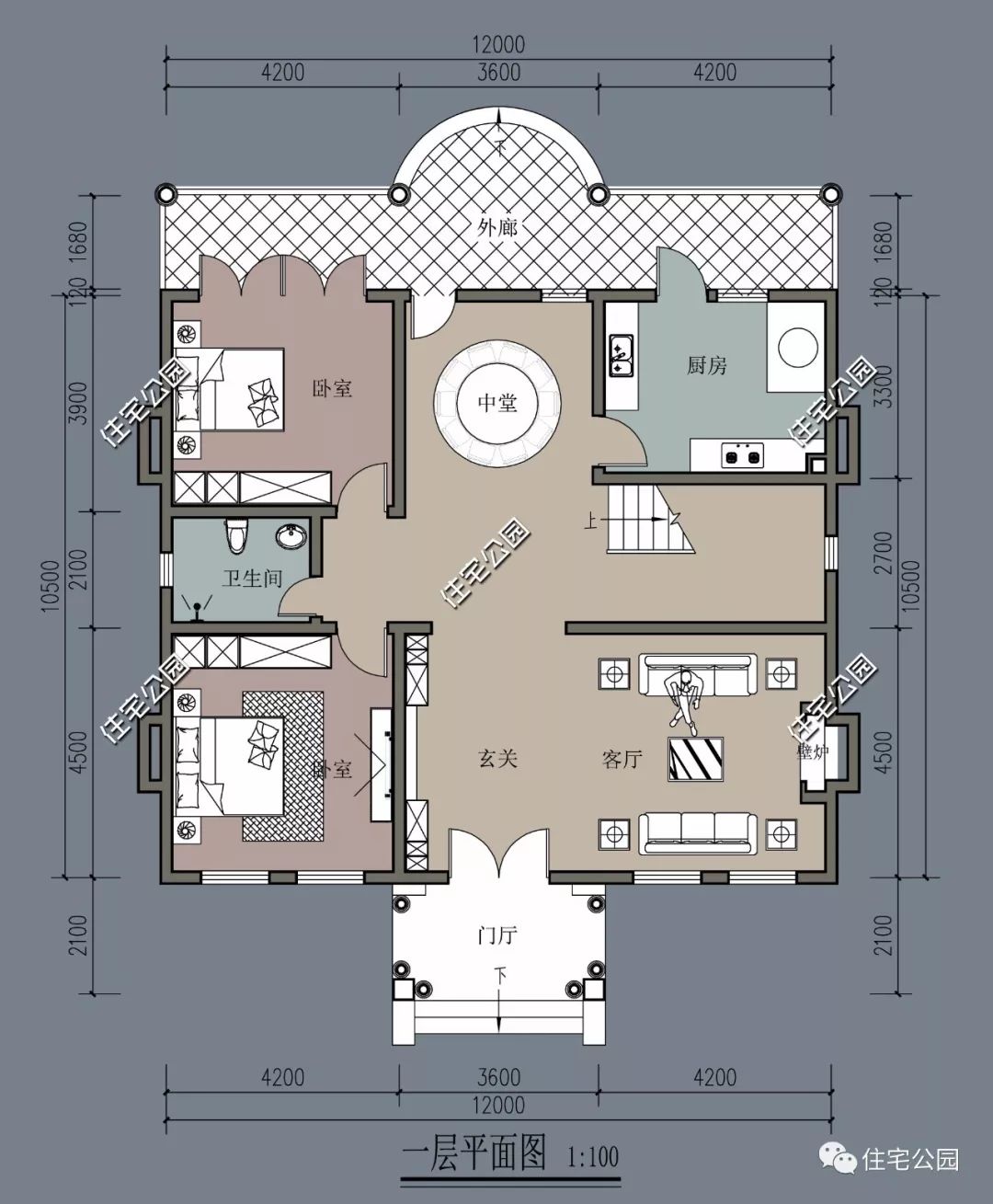 农村自建别墅12x14米,浪漫法式风情,既要美又要壕!预算30万