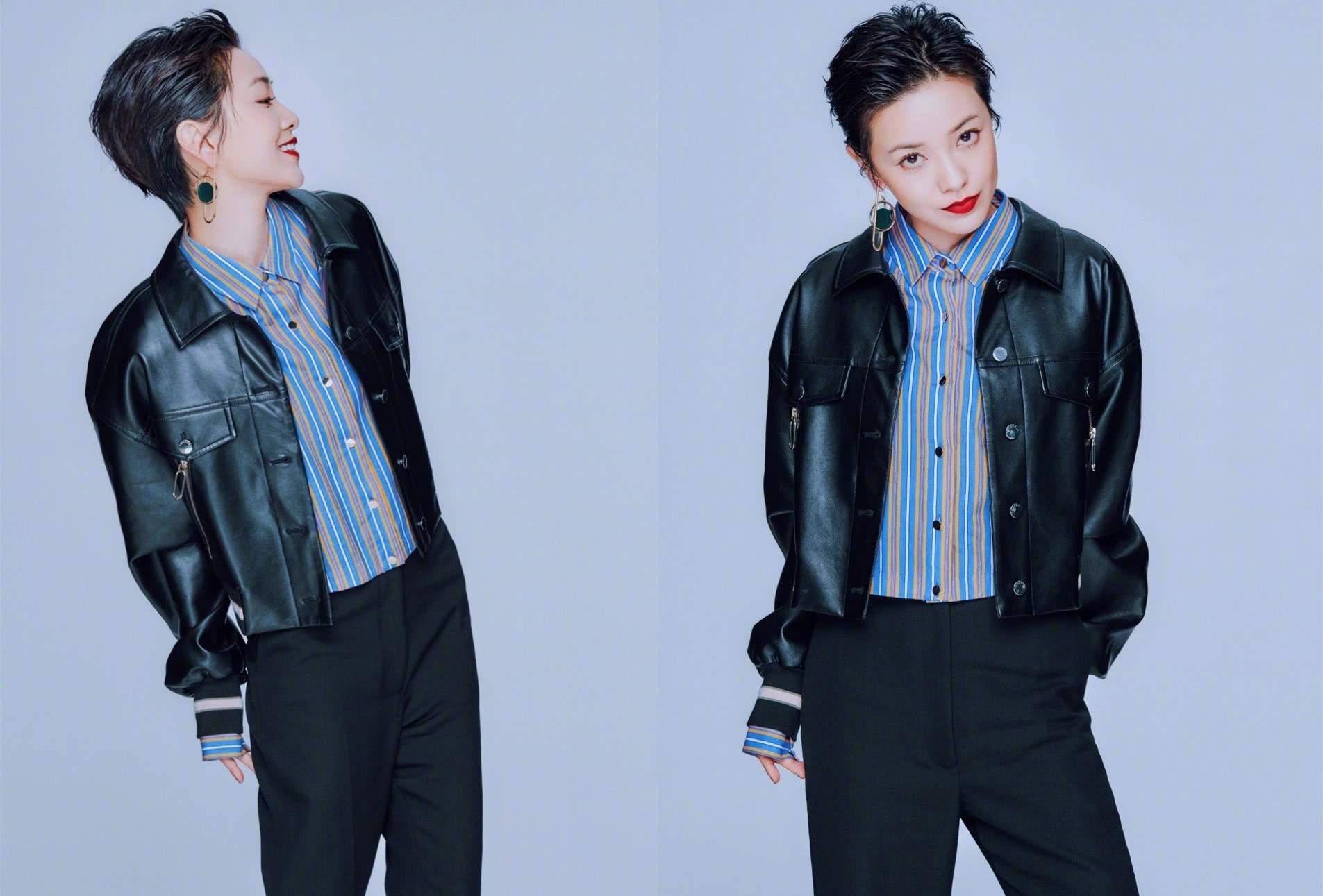 郭采洁短发越来越短,穿衣越来越酷,根本没小鲜肉什么事了!