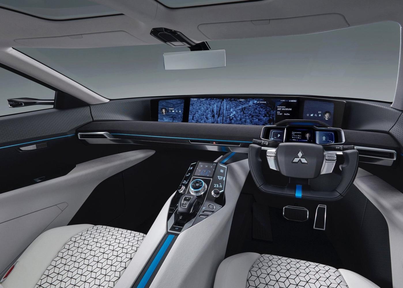 三菱e-evolution概念车 内饰像战斗机驾驶舱__财经头条