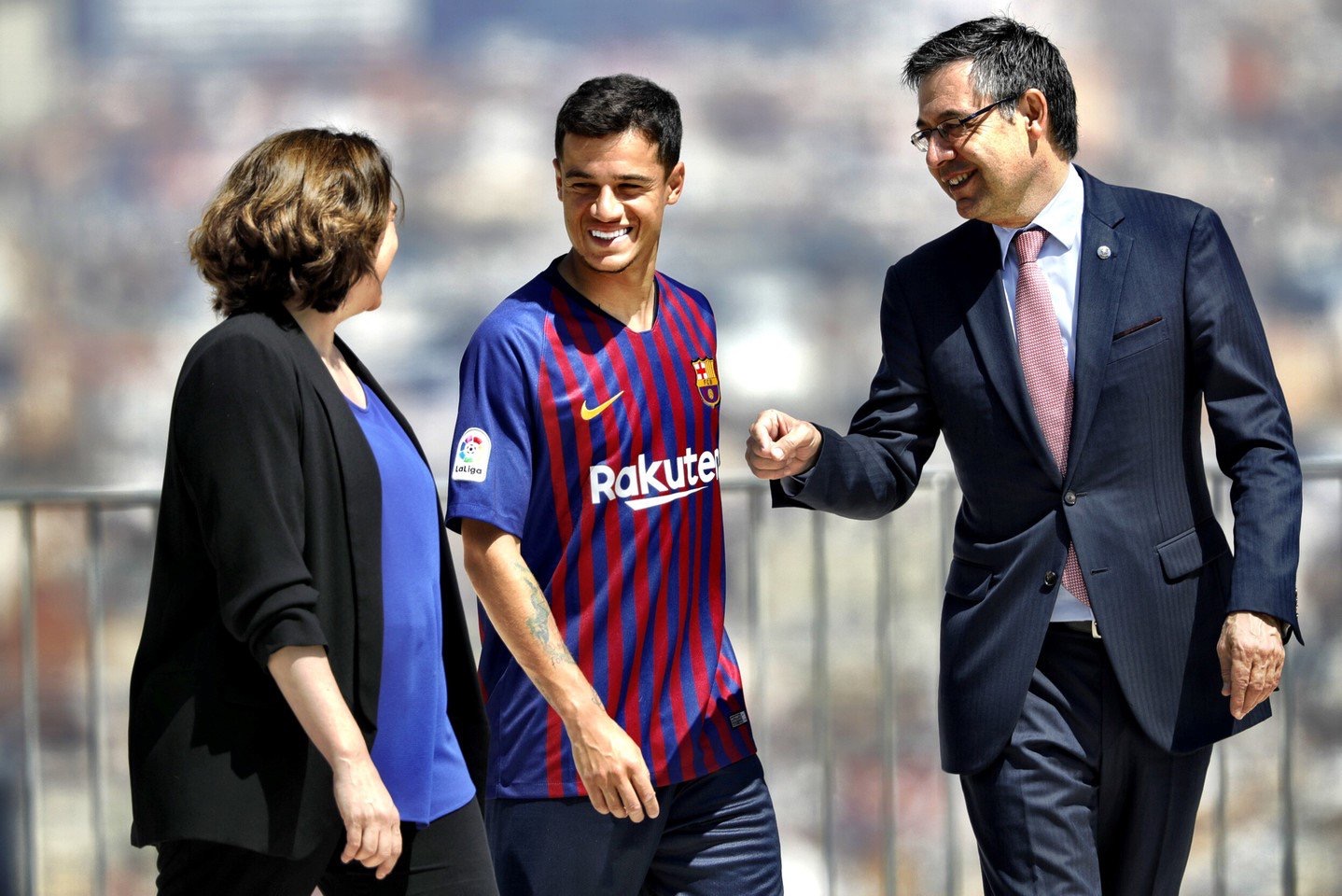 巴萨2018-2019赛季主场球衣发布现场