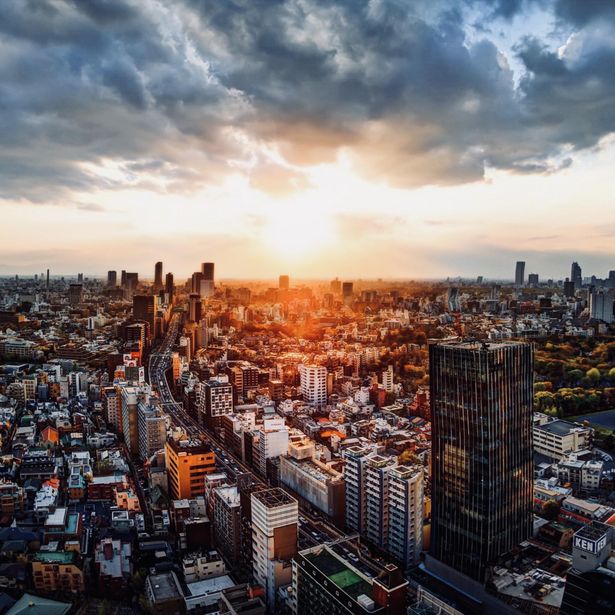 夕阳黄昏了城市我在城市的角落里看黄昏