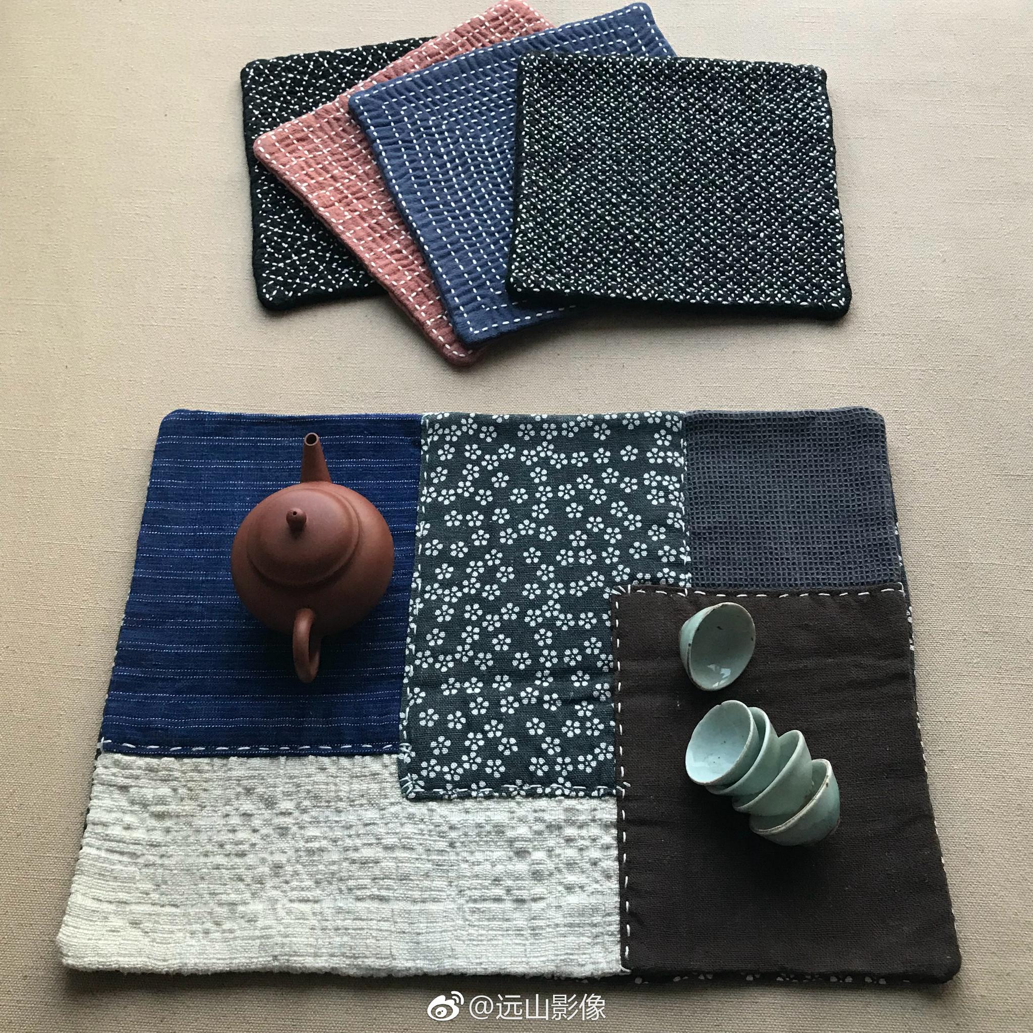 刺子绣(Sashiko ),意思是“微刺”和“小扎针”|直针|图案|靛蓝_新浪新闻