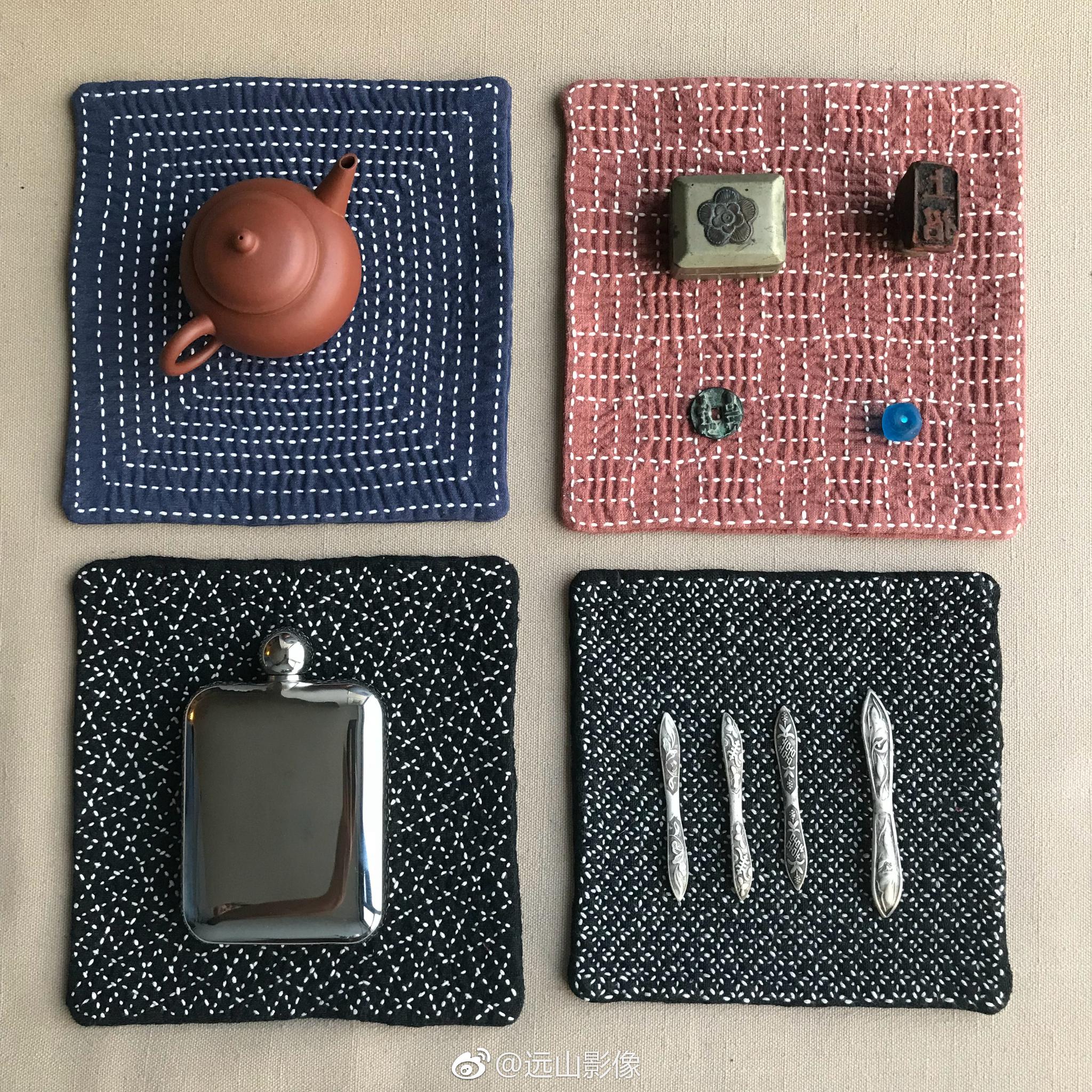 刺子绣(Sashiko ),意思是“微刺”和“小扎针”|直针|图案|靛蓝_新浪新闻