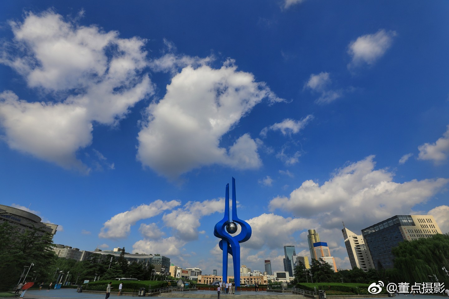 暴雨后,惊艳的济南蓝