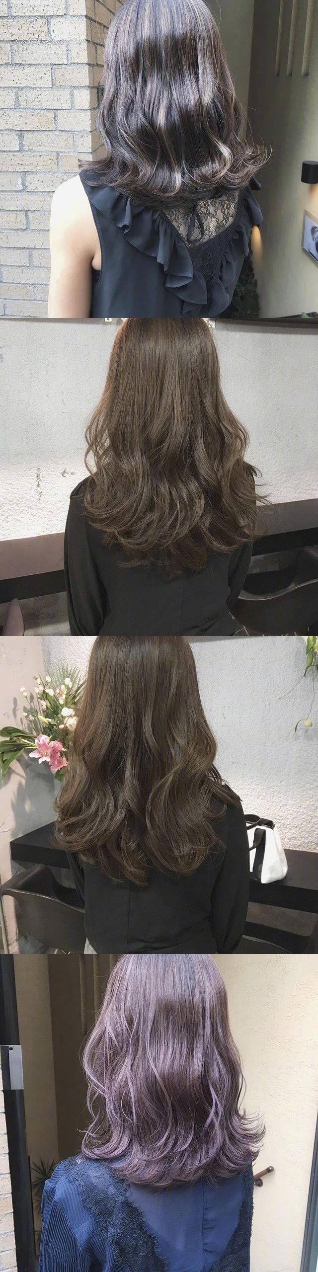 中长发颜色与造型参考|中长发|造型|颜色_新浪新闻