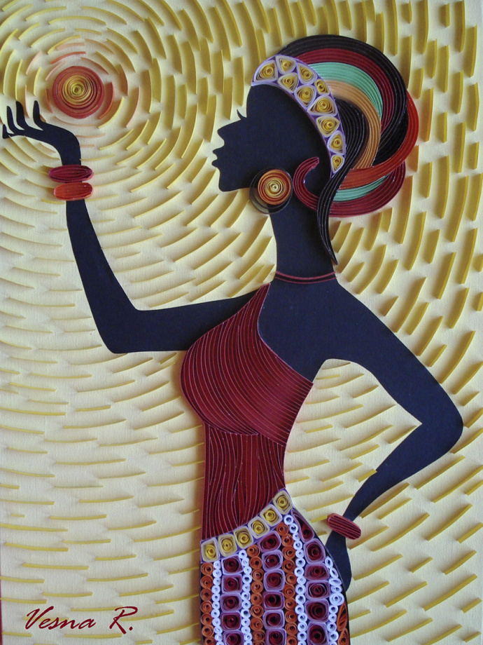 艺术家vesnarikic的大型衍纸艺术