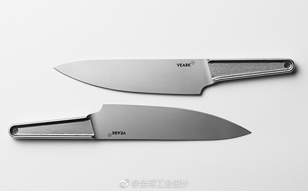 veark ck01是一把20厘米长的不锈钢厨师刀,产自德国索林根