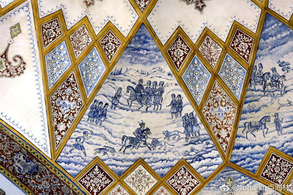 伊朗费恩庭园萨法维王朝时期的古典璧画