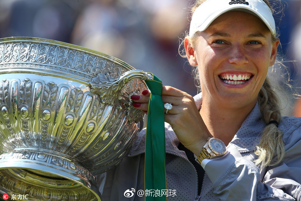 这是沃兹尼亚奇时隔9年再夺伊斯特本赛冠军|沃兹尼亚奇|桂冠|草地