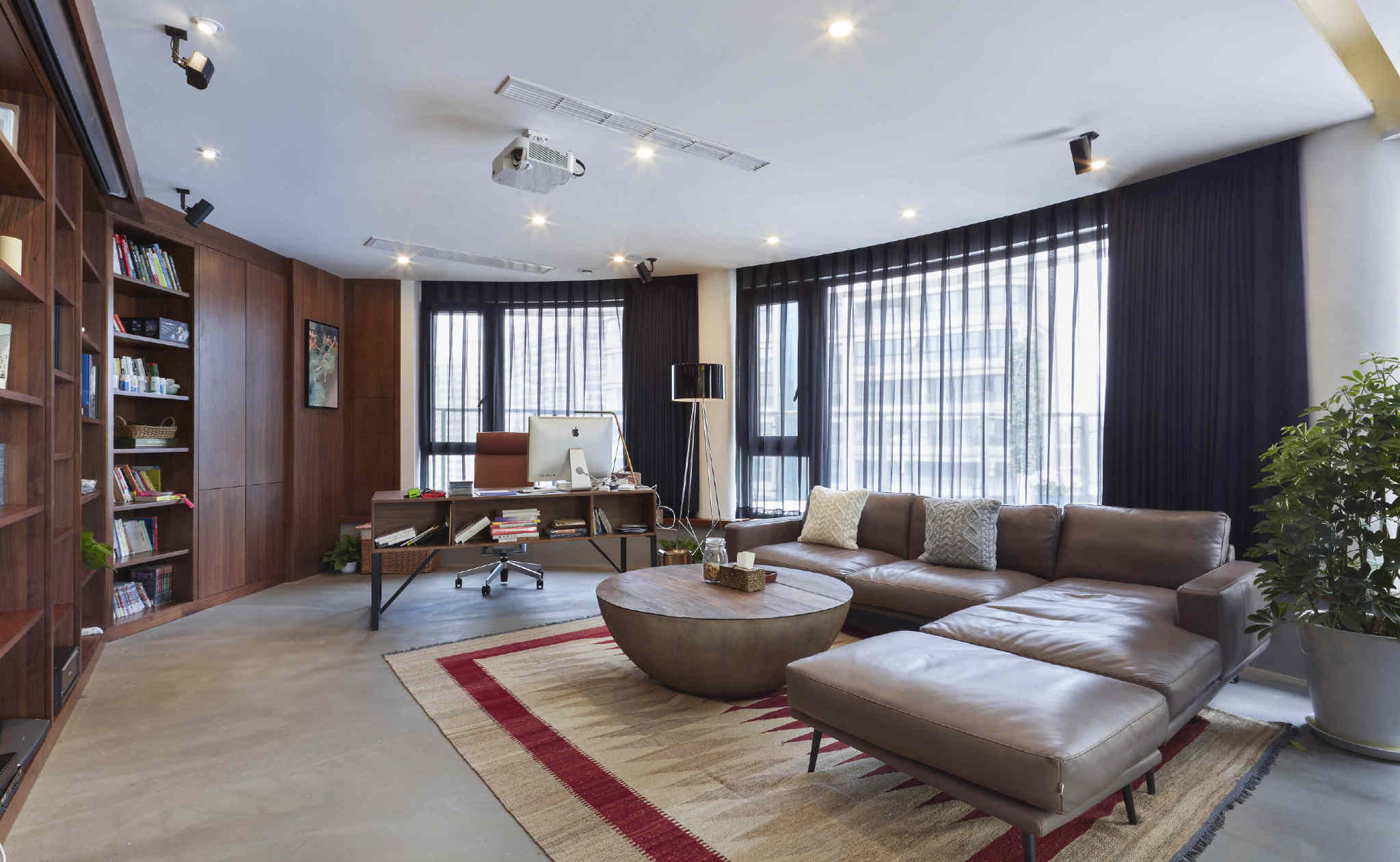 上海400㎡的圆形大平层设计师让空间做到了最大的开放并且