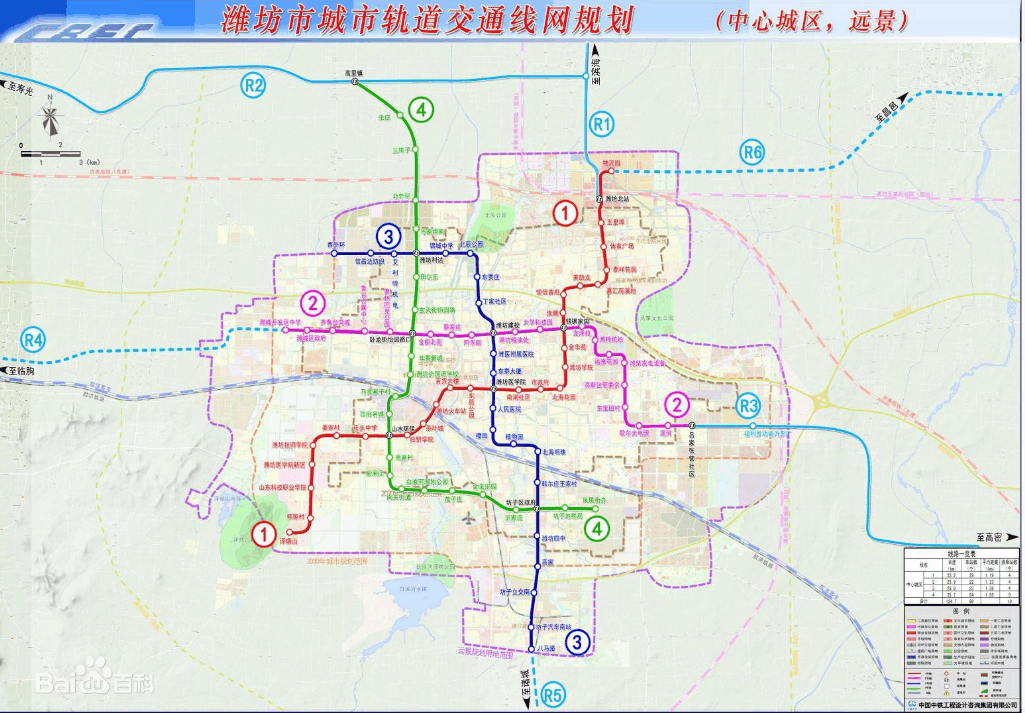 潍坊轻轨3号线线路图图片