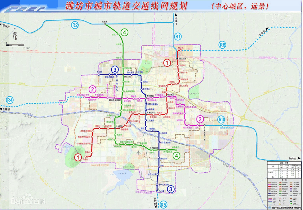 根据优化后的《线网规划》,烟台市城市轨道交通暂定由4条线路组成.