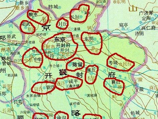 河南省的1市,14县, 属于北宋的京城地区, 有你的家乡吗?