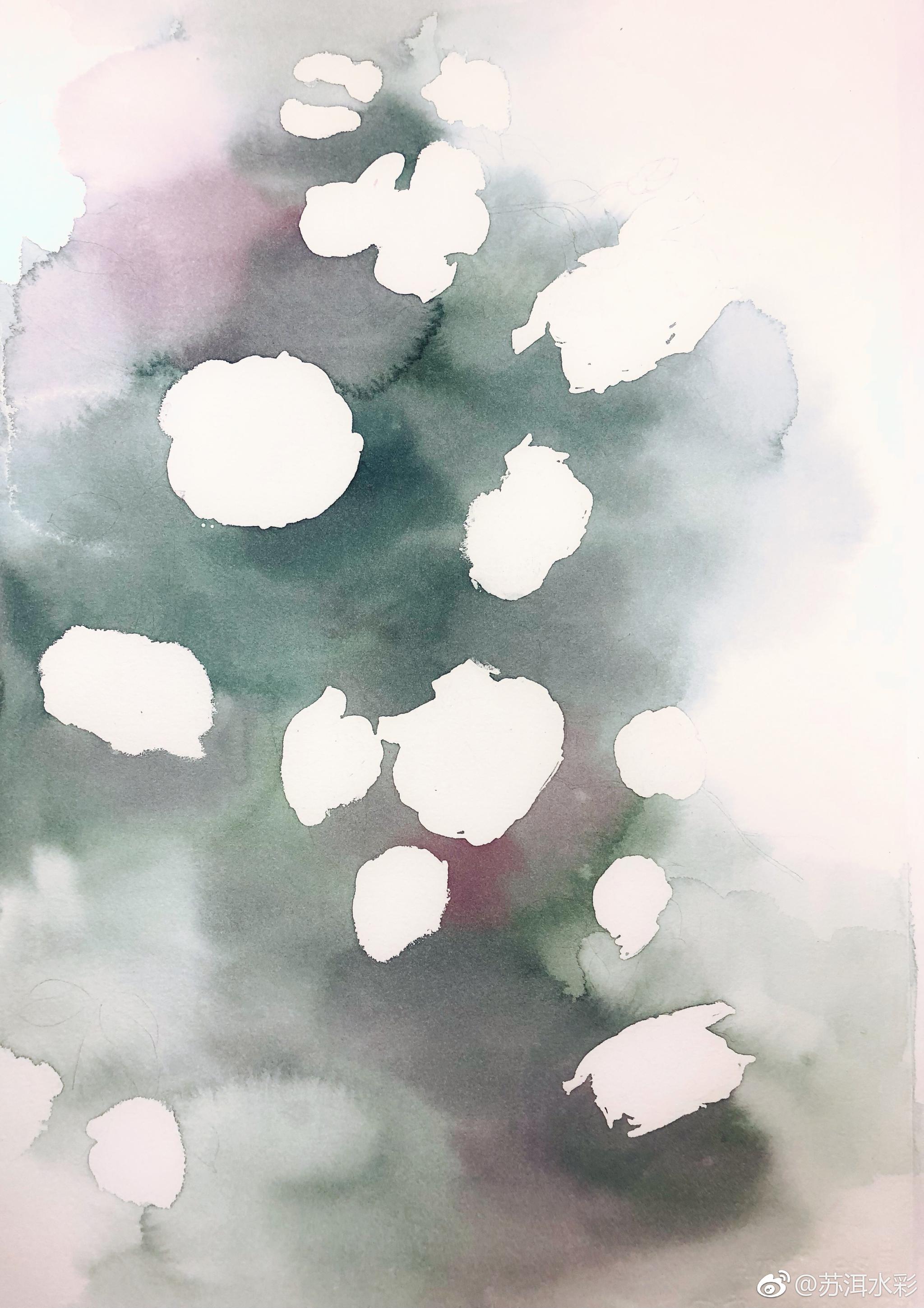 诗经画纸:阿诗细纹四开画笔:叶蝉颜料:大师级史明克投稿(@苏洱水彩)